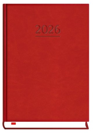 Terminarz 2026 B6 dzienny powszechny bordowy