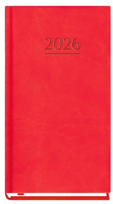 Terminarz 2026 kieszonkowy czerwony