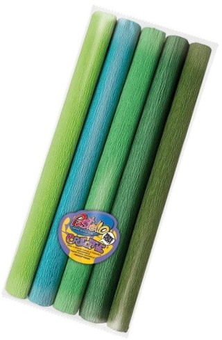 Bibuła mini 25x200cm odcieni zielonych 5 kolorów