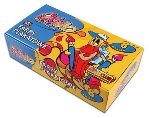 Farby plakatowe 20ml 8 kolorów