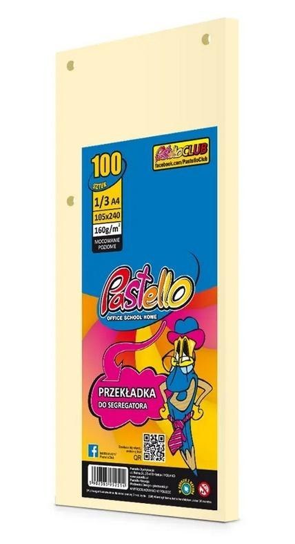 Przekładka do segregatora 1/3 A4 100K IT100 beż