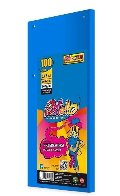 Przekładka do segregatora 1/3 A4 100K IT220 nieb