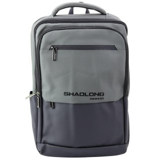 Plecak biznesowy z USB czarno szary 16L