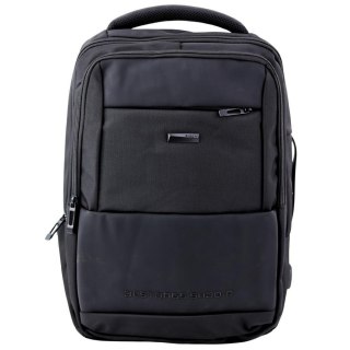 Plecak biznesowy z USB czarny 26L
