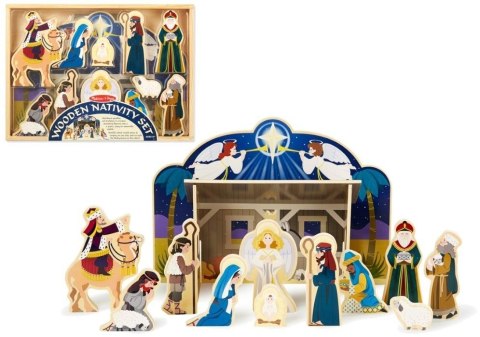 Szopka bożonarodzeniowa drewniana jumbo