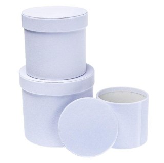 Pudełko Flower Box 3szt biały ROZETTE