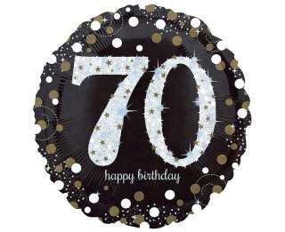 Balon foliowy Sparkling Birthday 70 43cm