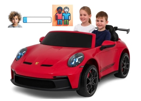 Pojazd Porsche 911 GT3 Czerwony MP4