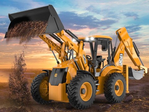 Duży Traktor Spychacz Koparka JCB zdalnie sterowana na pilota 1:20 RC0578