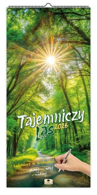 Kalendarz 2026 paskowy szeroki tajemniczy las