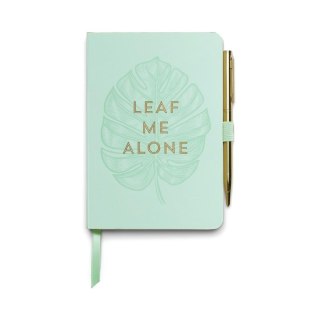 Notatnik z długopisem Leaf Me Alone