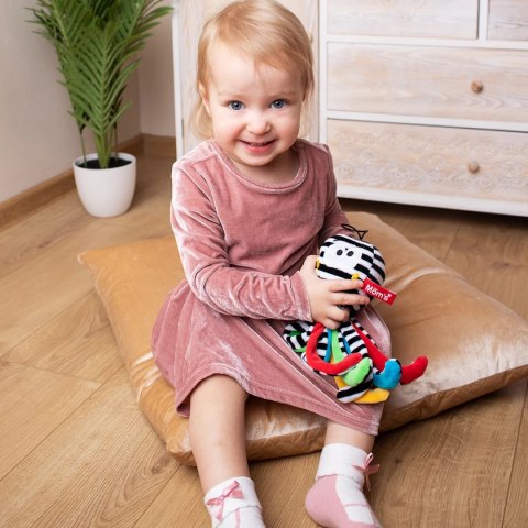 Mini ośmiornica kontrastowa czarno-biała - Mom's Care 0+