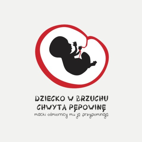 Mini ośmiornica kontrastowa czarno-biała - Mom's Care 0+