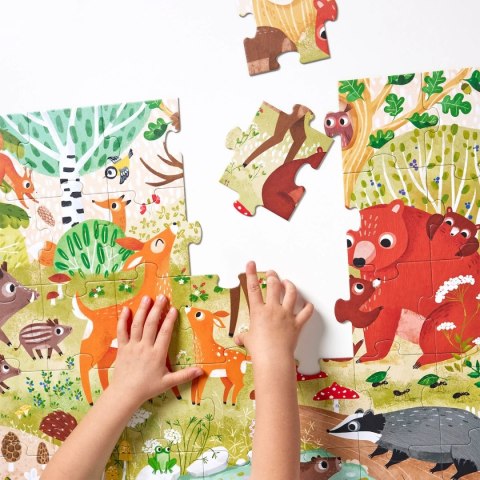 Puzzle CzuCzu Las - leśne zwierzęta 40 elementów od 3 lat