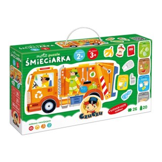 Puzzle Śmieciarka 26 elementów - układanka edukacyjna CzuCzu 2+