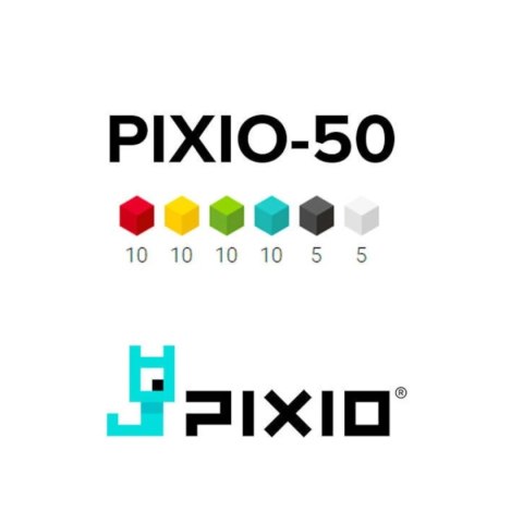 Klocki magnetyczne Pixio Design Series 50 elementów 6+