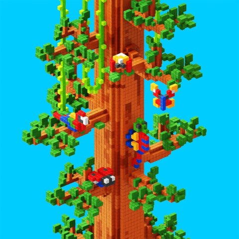 Klocki magnetyczne Pixio Bright Animals 90 el. - zestaw 6+