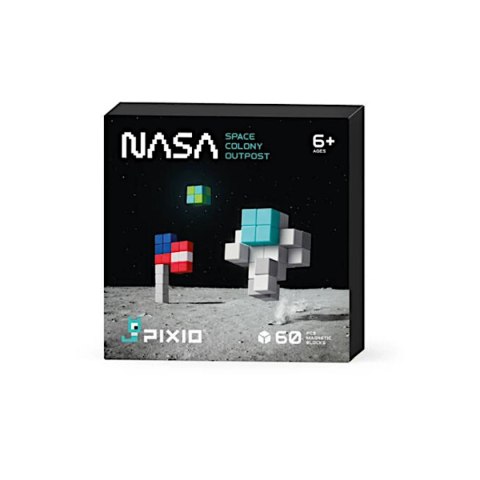 Klocki magnetyczne Pixio NASA Space Colony 60 el. - 6+