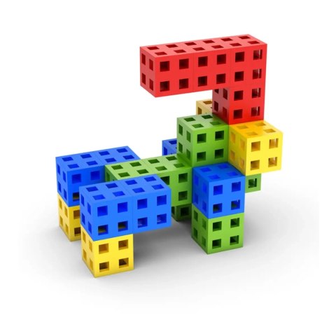 Klocki Meli Cube Edu 300 elementów - sześciany konstrukcyjne 3+
