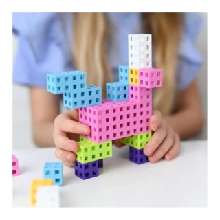 Klocki Meli Cube Pink Edu 300 elementów - zestaw 3+