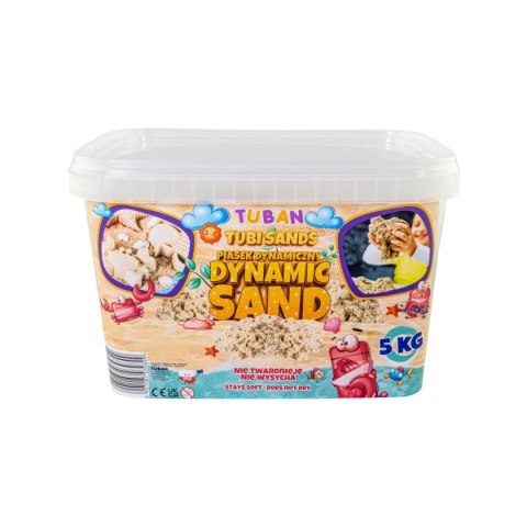 Piasek dynamiczny Tuban naturalny BOX 5 kg - sensoryczny 3+