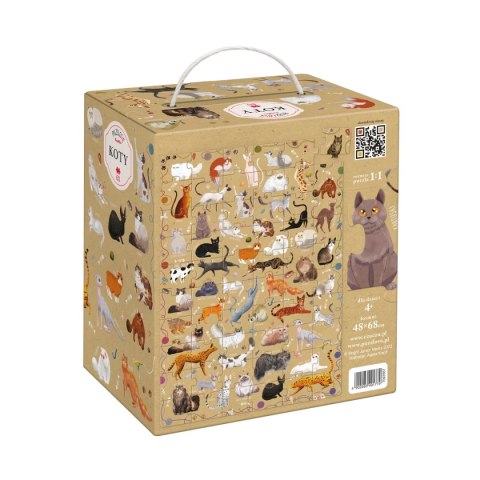 CzuCzu Puzzlove Koty puzzle 60 elementów - układanka 4+