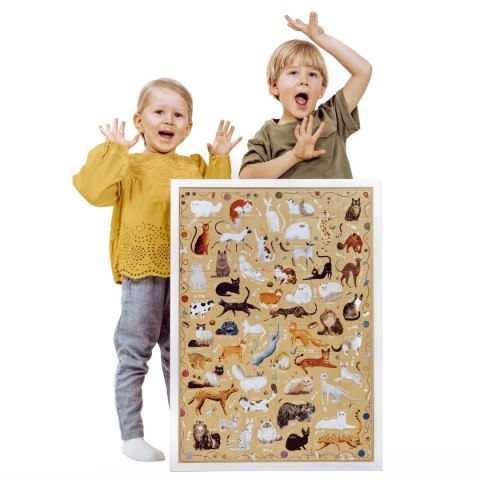 CzuCzu Puzzlove Koty puzzle 60 elementów - układanka 4+