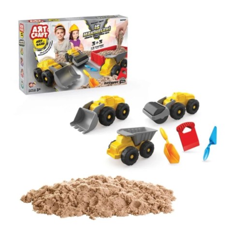 Piasek dynamiczny Pojazdy budowlane 750 g - ArtCraft 3+
