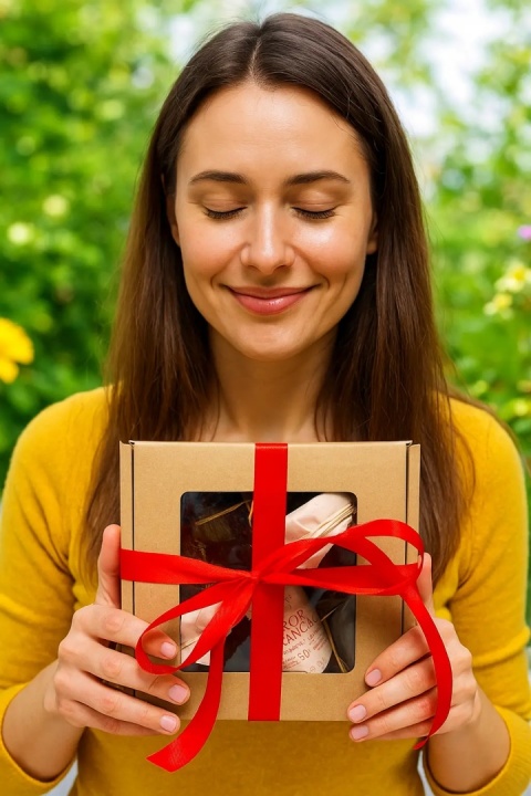 Gotowy kosz prezentowy zestaw upominek z miodem serce czekoladowe