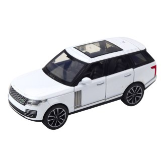 Auto Range Rover Metalowe Suv Białe 1:32 Światła Dźwięki