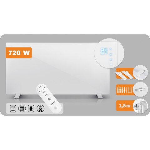 Grzejnik na podczerwień promiennik podczerwieni 720 W Berdsen BD-983 pilot WiFi aplikacja