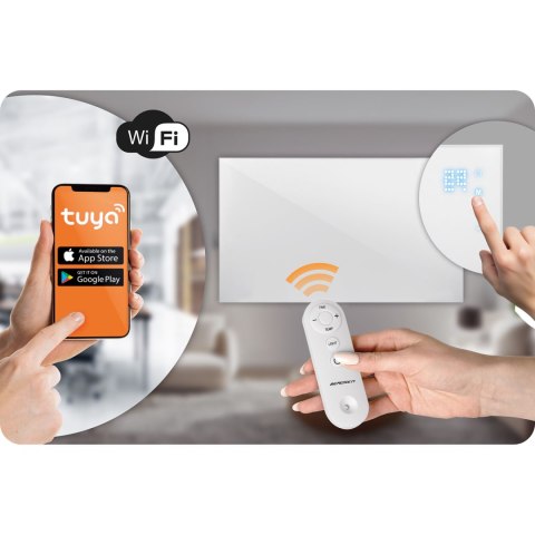 Grzejnik na podczerwień promiennik podczerwieni 720 W Berdsen BD-983 pilot WiFi aplikacja
