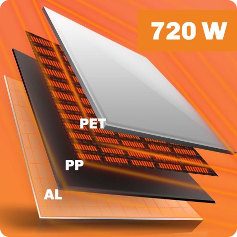 Grzejnik na podczerwień promiennik podczerwieni 720 W Berdsen BD-983 pilot WiFi aplikacja