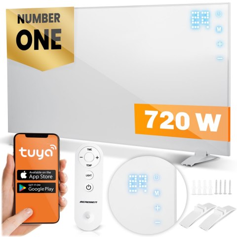 Grzejnik na podczerwień promiennik podczerwieni 720 W Berdsen BD-983 pilot WiFi aplikacja