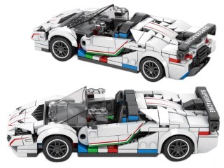 Klocki techniczne Supersportowe auto BIAŁY KABRIOLET spojler 348-ele ZA5787
