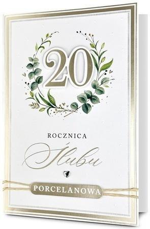Karnet Rocznica ślubu 20