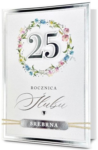 Karnet Rocznica ślubu 25