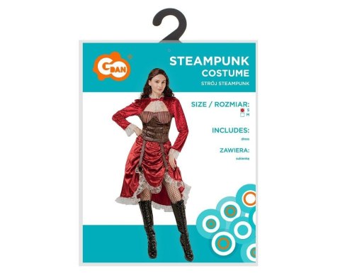 Strój dla dorosłych Steampunk sukienka rozm.S