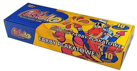 Farby plakatowe 20ml 10 kolorów