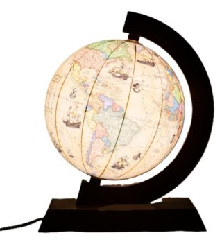Globus trasami odkrywców podświetl. 25cm UA