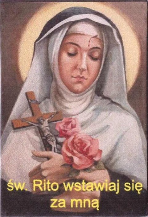 Magnes na lodówkę - Św. Rita