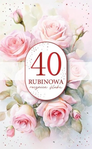 Karnet Rocznica Ślubu 40