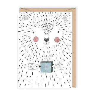 Karnet Urodziny Miś polarny