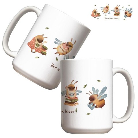 Kubek - Bee a book lover 440ml