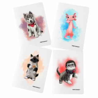 Zeszyt A4/60K kratka PP Joy (4szt) NARCISSUS