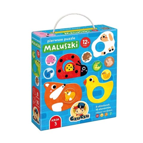 CzuCzu Pierwsze puzzle Maluszki dla dzieci 12m+