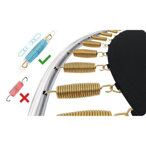 Trampolina ogrodowa 10ft/312cm z siatką zewnętrzną i drabinką Neo-Sport