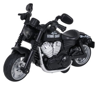 Metalowy Motocykl Czarny z Funkcją Świateł i Dźwięku