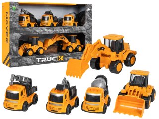 Zestaw Pięciu Pojazdów Budowlanych