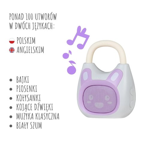 Głośnik Bluetooth Alilo Pocket Bunny K1 PURPLE - fioletowy